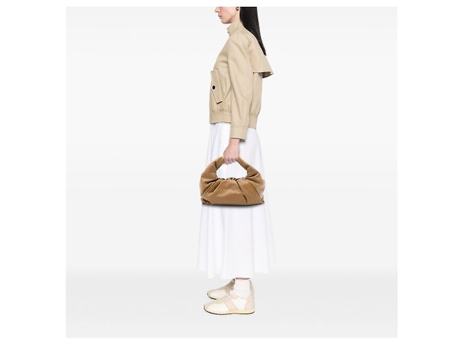 Bottega Veneta Pochette a Spalla in Agnello Marrone - vista 7