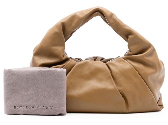 Bottega Veneta Pochette a Spalla in Agnello Marrone - vista 8