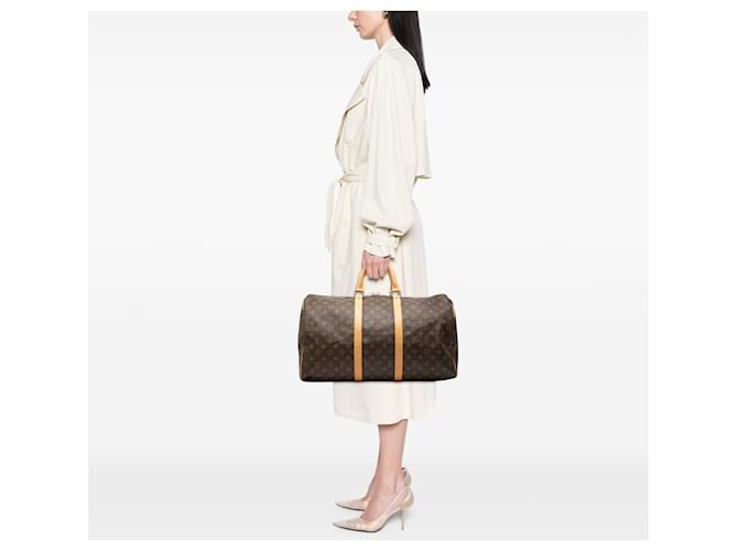 Louis Vuitton Keepall 50 Monogram Marrone - vista 8