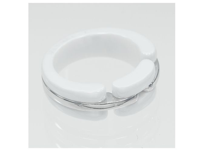 Anello Ultra Chanel in oro bianco 18K e ceramica - vista 5