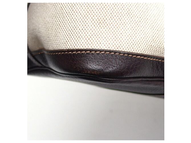 Hermès Garden PM Tote Bag Beige Dunkelbraun - Ansicht 6