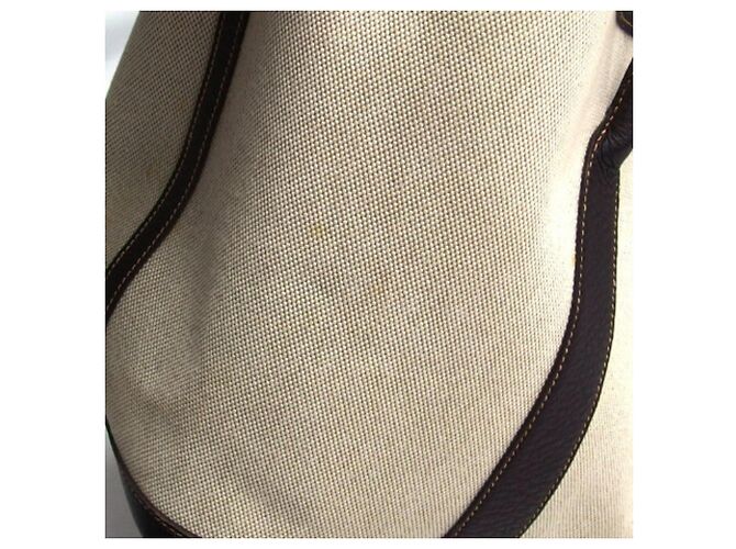 Hermès Garden PM Tote Bag Beige Dunkelbraun - Ansicht 8