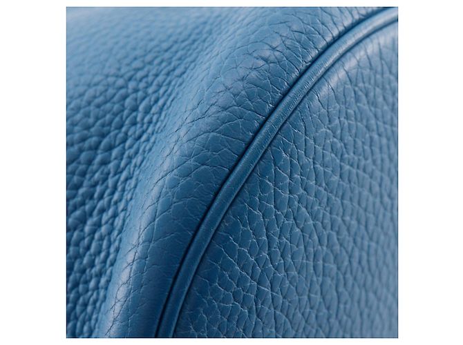 Borsa a Spalla Hermès Manjoir MM Blu - vista 4