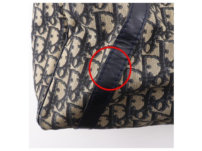 Borsa Mini Boston Trotter Christian Dior Blu navy - vista 11