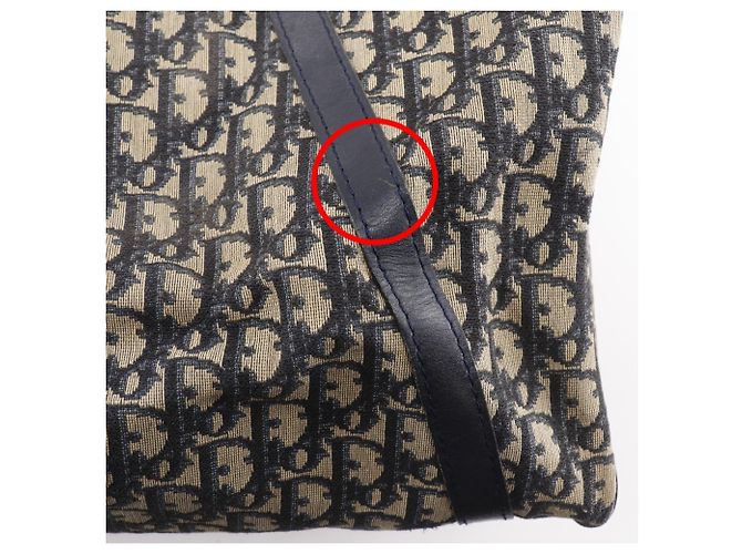 Borsa Mini Boston Trotter Christian Dior Blu navy - vista 12