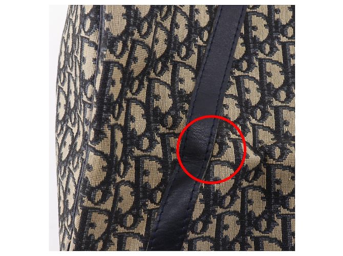 Borsa Mini Boston Trotter Christian Dior Blu navy - vista 13