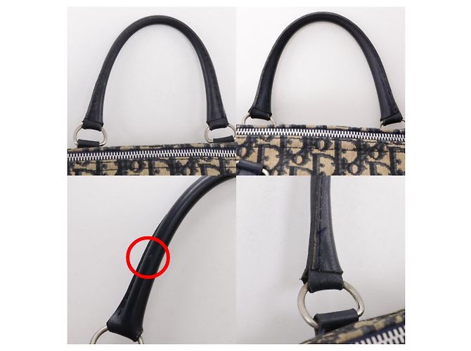 Borsa Mini Boston Trotter Christian Dior Blu navy - vista 16