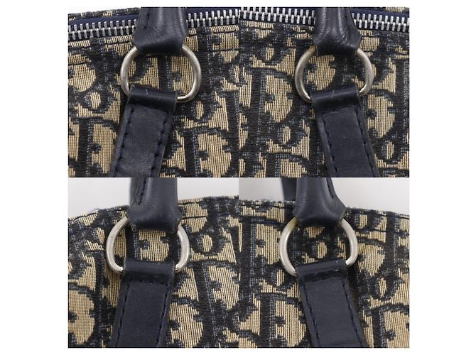 Borsa Mini Boston Trotter Christian Dior Blu navy - vista 17