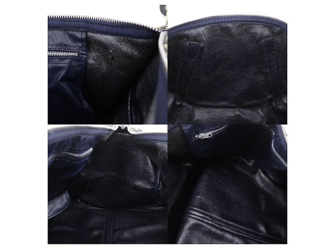 Borsa Mini Boston Trotter Christian Dior Blu navy - vista 20