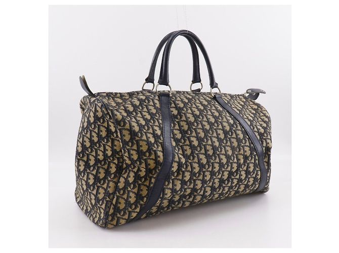 Borsa Mini Boston Trotter Christian Dior Blu navy - vista 3