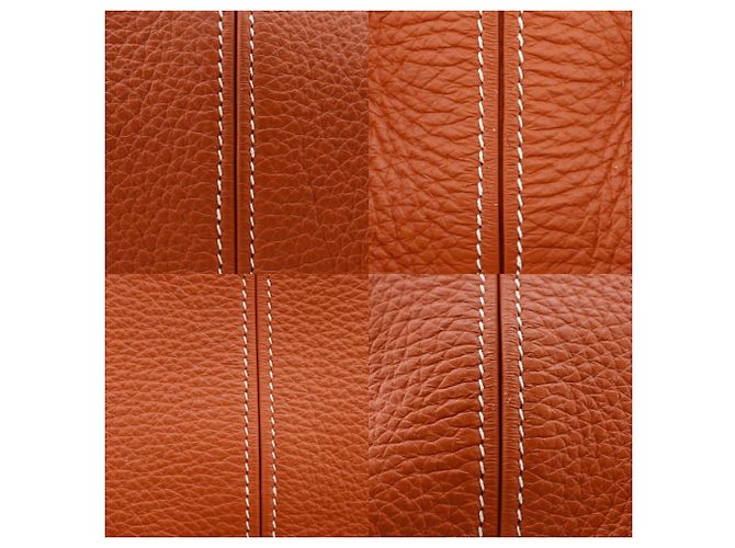 Borsa Tote Hermès Tar Marrone in Pelle Taurillon Clemence - vista 11