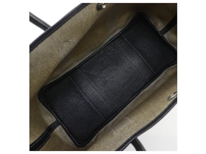 Borsa Tote Hermès Garden Party 36 PM Marrone Nero Bianco - vista 6