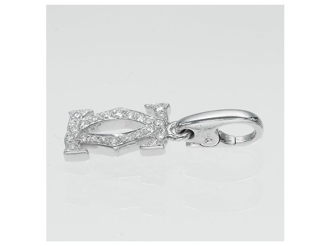 Cartier 2C Charm Pendant in 18K White Gold - view 5