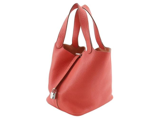 Borsa Hermès Picotin Lock 22 M Rosso - vista 2