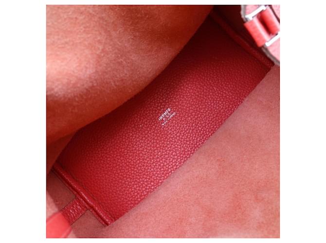 Borsa Hermès Picotin Lock 22 M Rosso - vista 6