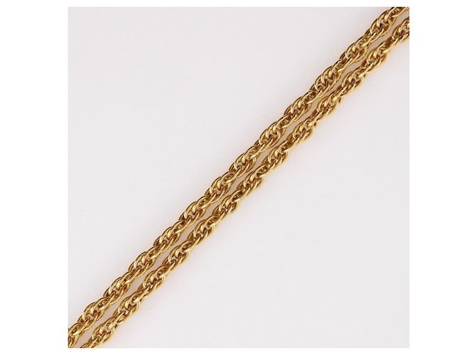 Collana Pendente Loupe Vintage Chanel D'oro - vista 4