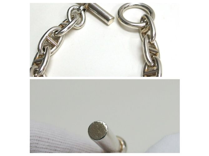 Hermès Chaine d'Ancre GM Silber Charm-Armband - Ansicht 11