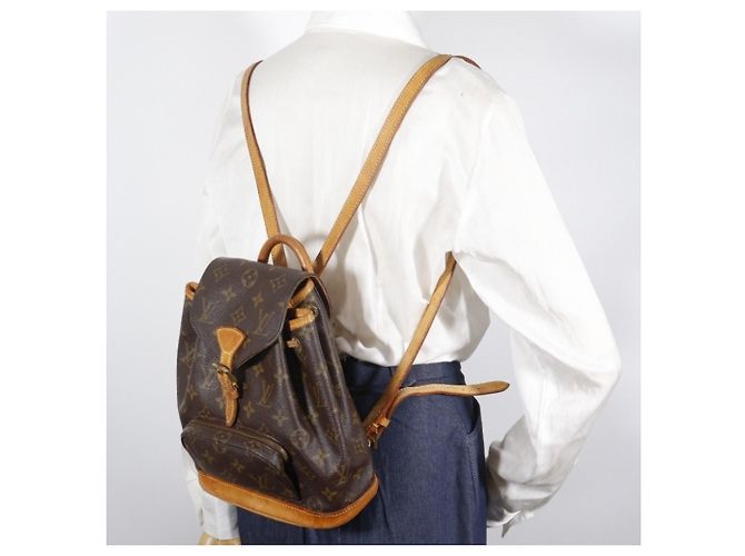Zaino Mini Montsouris Louis Vuitton Marrone - vista 19
