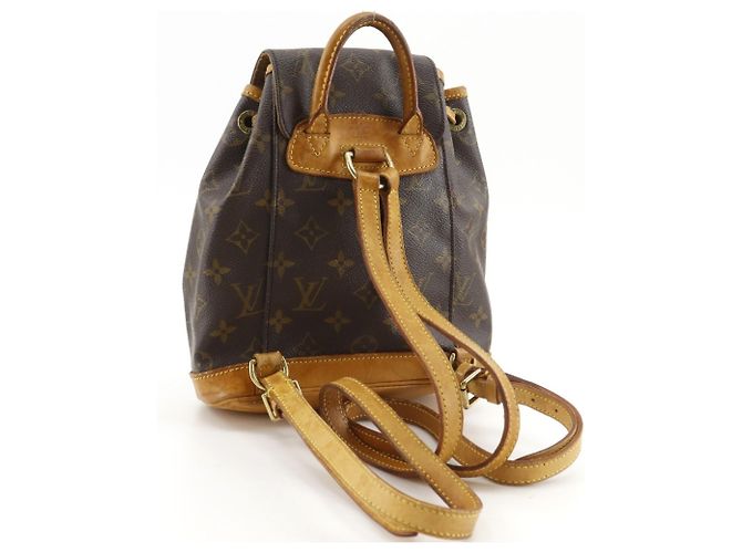 Zaino Mini Montsouris Louis Vuitton Marrone - vista 3
