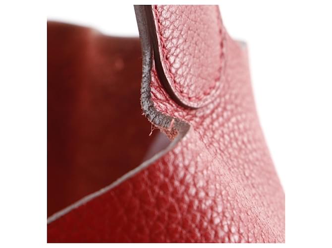 Borsa Hermès Picotin Lock GM Rosso - vista 14