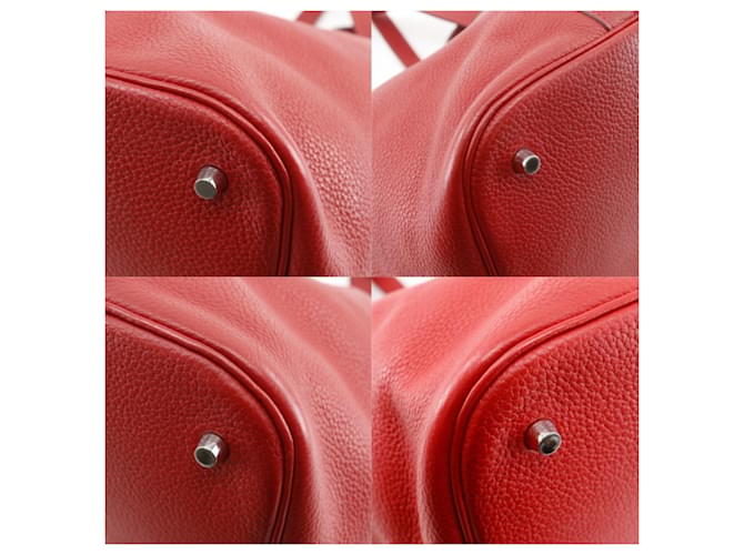 Borsa Hermès Picotin Lock GM Rosso - vista 4