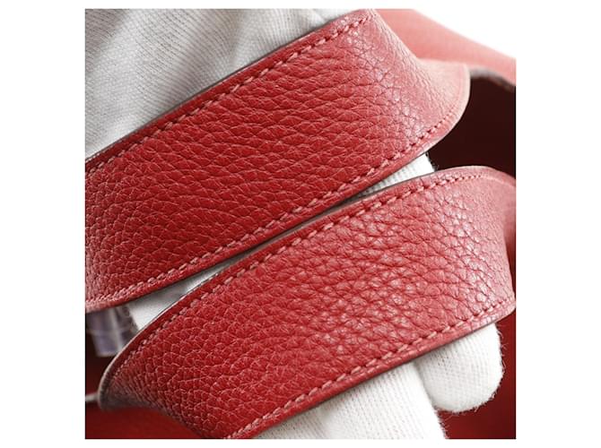 Borsa Hermès Picotin Lock GM Rosso - vista 5