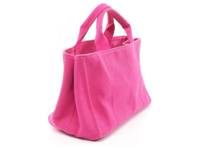 Prada Canapa Handtasche Rosa Canvas Pink - Ansicht 2
