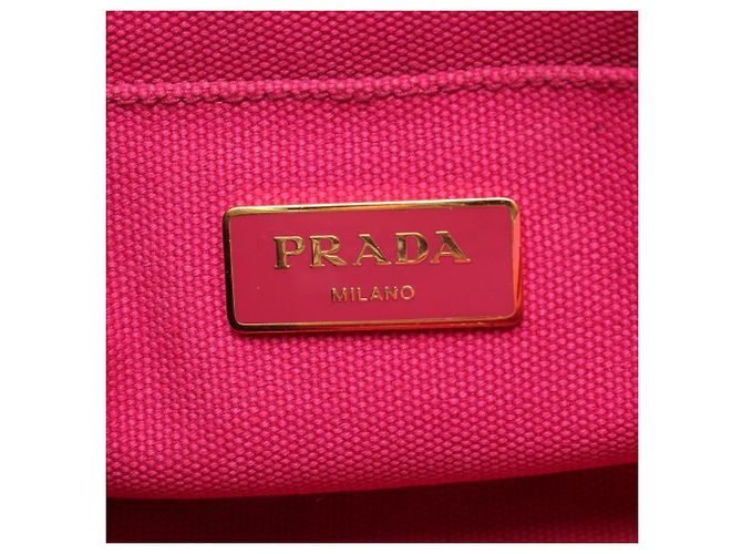 Prada Canapa Handtasche Rosa Canvas Pink - Ansicht 4