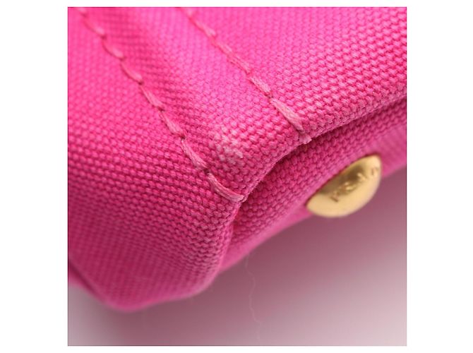 Prada Canapa Handtasche Rosa Canvas Pink - Ansicht 7