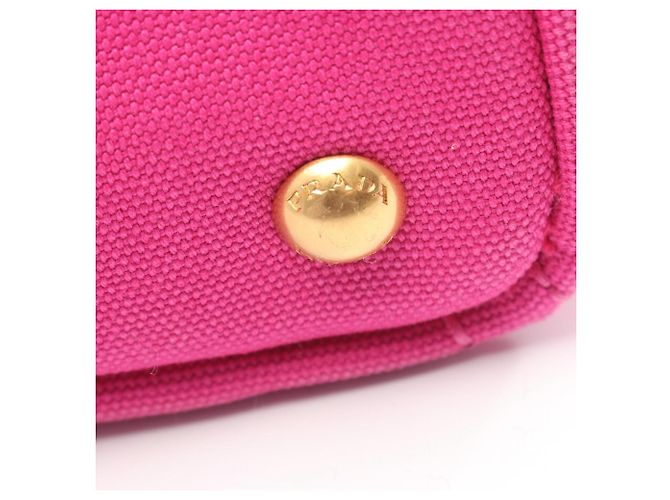 Prada Canapa Handtasche Rosa Canvas Pink - Ansicht 8