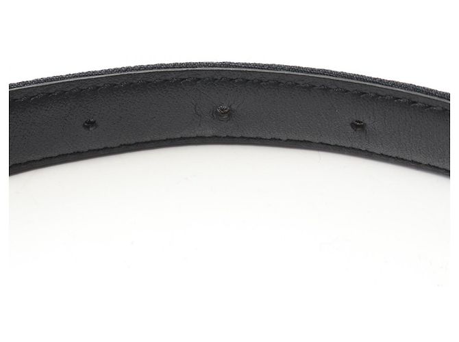 Leder-Gürtel mit CD-Logo von Christian Dior Schwarz - Ansicht 7
