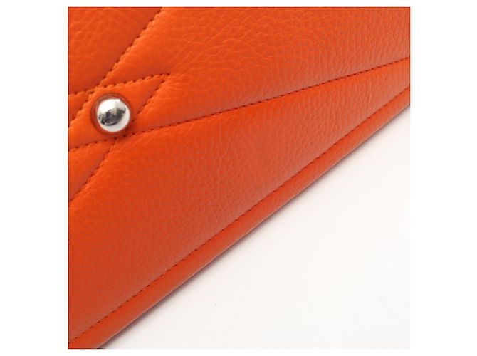 Borsa Hermès Victoria 35 Arancione - vista 10