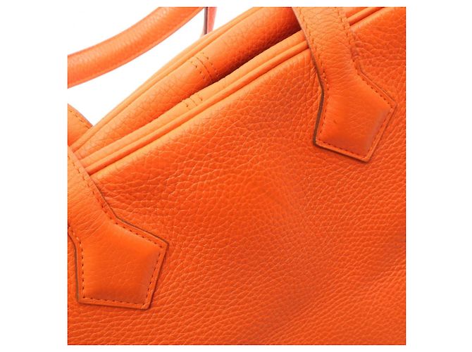 Borsa Hermès Victoria 35 Arancione - vista 11
