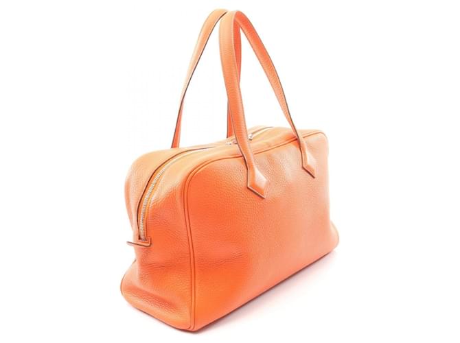 Borsa Hermès Victoria 35 Arancione - vista 2