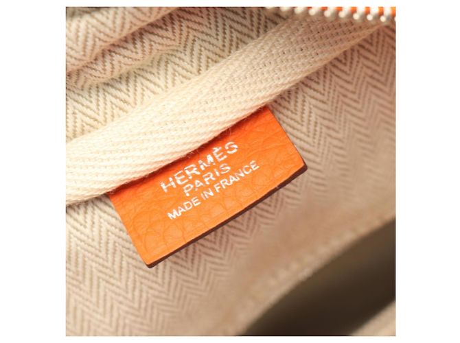 Borsa Hermès Victoria 35 Arancione - vista 4