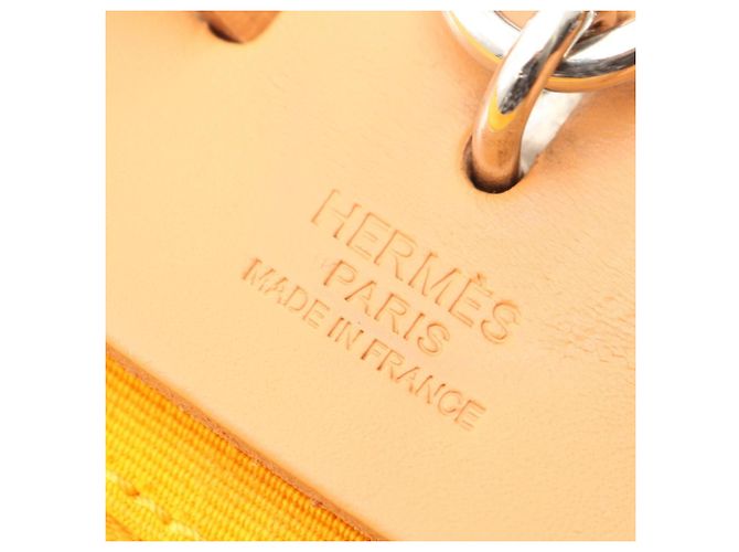 Sac à main Hermès Herbag Zip PM Marron Orange Moutarde - vue 4