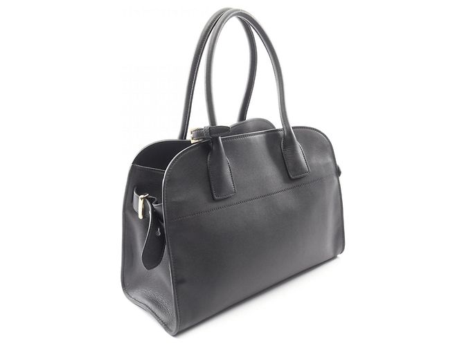 Borsa Tote Media SOFT GLAIN di Prada Nero - vista 2