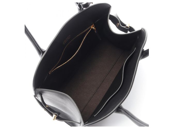 Borsa Tote Media SOFT GLAIN di Prada Nero - vista 3