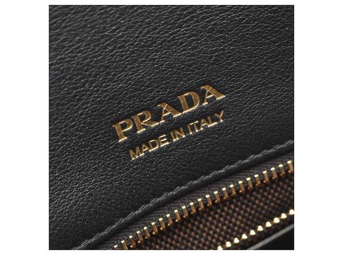 Borsa Tote Media SOFT GLAIN di Prada Nero - vista 4