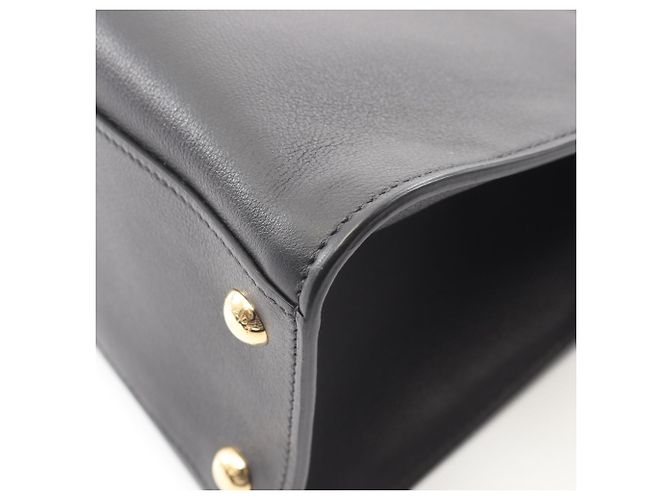 Borsa Tote Media SOFT GLAIN di Prada Nero - vista 6