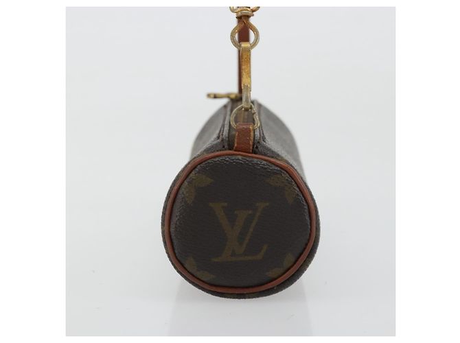 Pochette Papillon Mini in Tela Monogram Louis Vuitton Marrone - vista 3