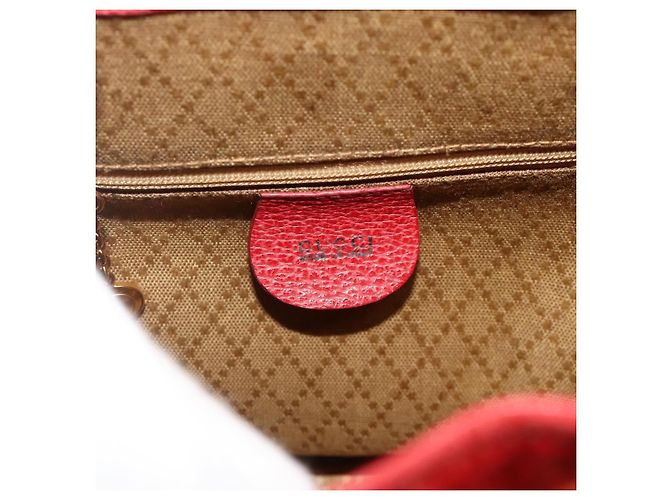Gucci Gucci bamboo daim mini Rosso - vista 6