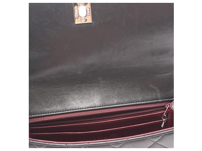 Borsa a spalla in agnello nero trapuntato Chanel - vista 6