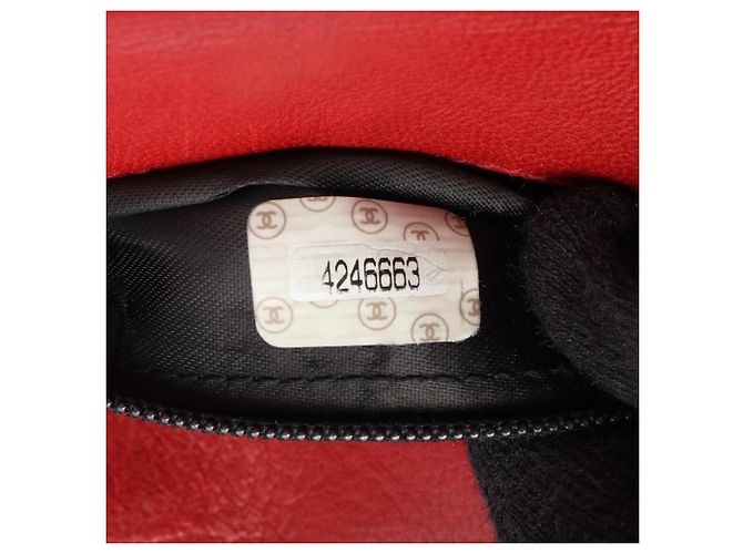Borsa Chanel Matelassé in pelle di agnello rossa Rosso - vista 5