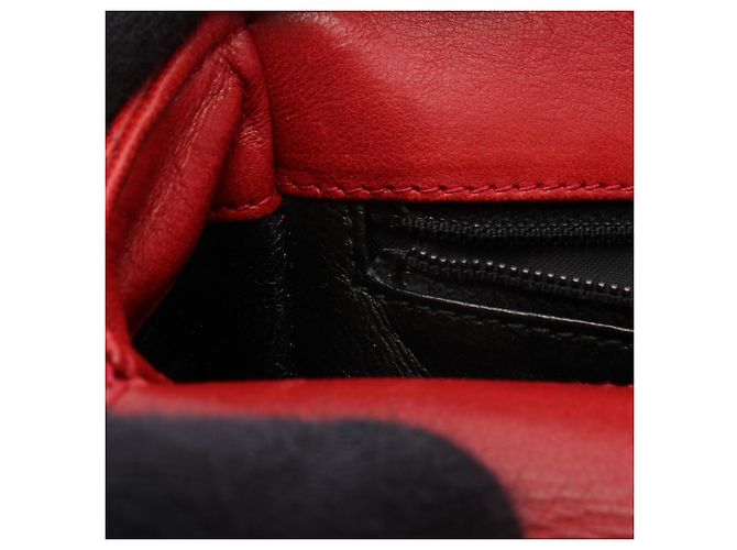 Borsa Chanel Matelassé in pelle di agnello rossa Rosso - vista 6