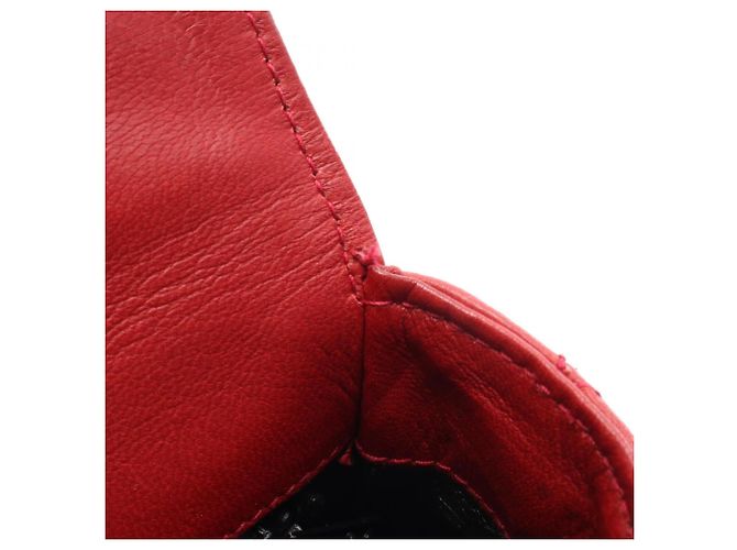 Borsa Chanel Matelassé in pelle di agnello rossa Rosso - vista 7