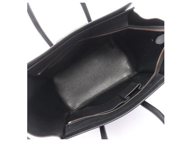 Céline Borsa a mano Celine Luggage Mini Shopper Marrone Nero Blu - vista 3