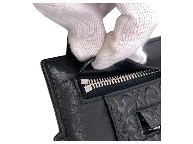 Borsa a Spalla Loewe Anagram Repeat Nero - vista 15