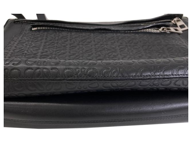 Borsa a Spalla Loewe Anagram Repeat Nero - vista 18