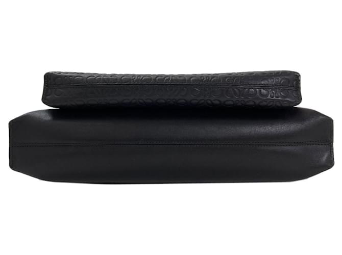 Borsa a Spalla Loewe Anagram Repeat Nero - vista 4